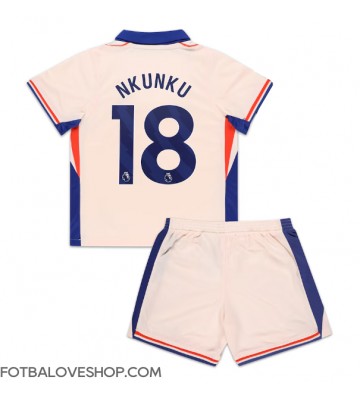 Chelsea Christopher Nkunku #18 Dětské Venkovní Dres 2024-25 Krátký Rukáv (+ trenýrky)